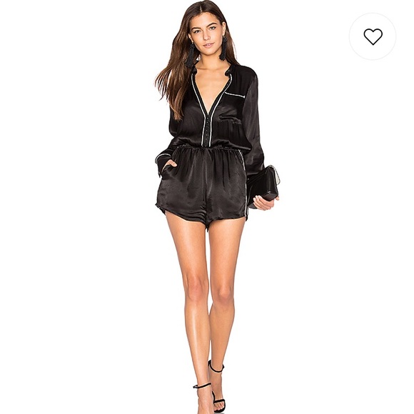 Line + Dot Black Dita Piping Romper Small - Picture 5 of 5